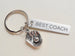 Baseball Coach Appreciation Gift • Engraved "Best Coach" Keychain | Jewelry Everyday