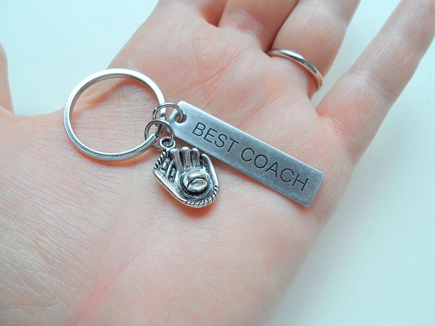 Baseball coach new arrivals keychain