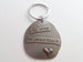 "Be True to Your Heart" Bronze Saying Keychain