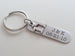 Custom Engraved Stainless Steel Tag Keychain with 11 Charm for Couples 11 Year Anniversary Gift Keychain