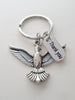 Bird Keychain Appreciation Gift - Thanks for Helping Me Fly High