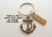 Bronze Anchor & Family Charm Keychain, Family Gift, Family Reunion Gift