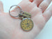 Bronze Clock Keychain, Volunteer Appreciation Gift - Thanks For Giving Us Your Time