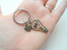 Bronze Light Bulb Charm Keychain - Thanks for Helping to Make My Future Bright; Teacher Gift
