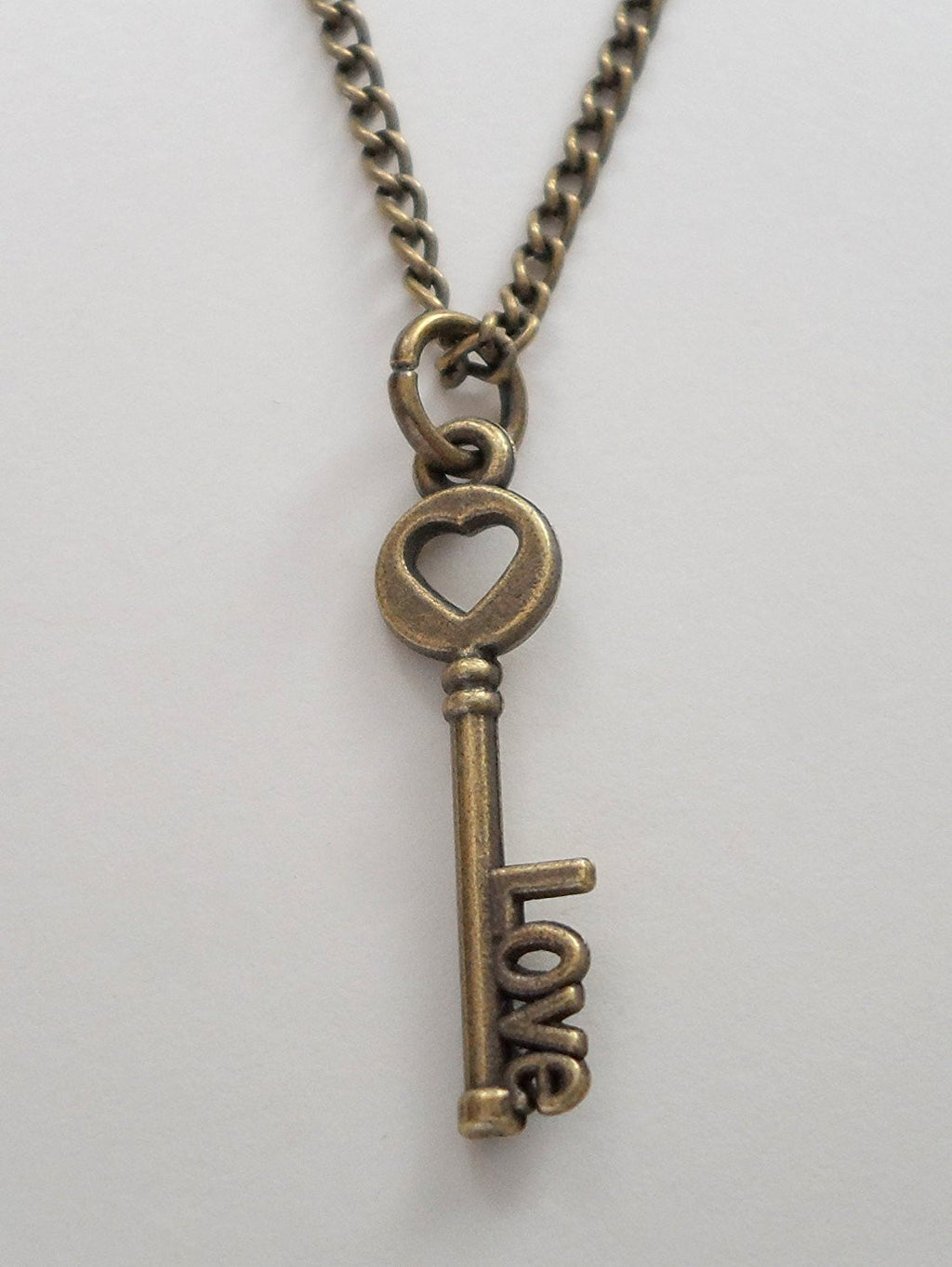 Bronze Love Key Necklace - You've Got The Key To My Heart