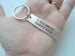Bronze Tag Keychain Engraved with "2,922 Days, Happy 8th"; Handmade 8 Year Anniversary Couples Keychain, Personalized Option