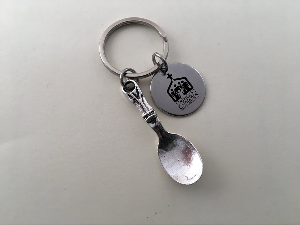 Custom Keychain for Catholic Charities