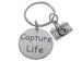 Capture Life Disc Charm with Camera Charm Keychain - Encouragement Gift