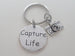 Capture Life Disc Charm with Camera Charm Keychain - Encouragement Gift