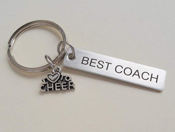 Cheer Coach Appreciation Gift • Engraved "Best Coach" Keychain | Jewelry Everyday