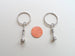 Personalized, Matching Couples King & Queen Chess Piece Keychains w/ Customization