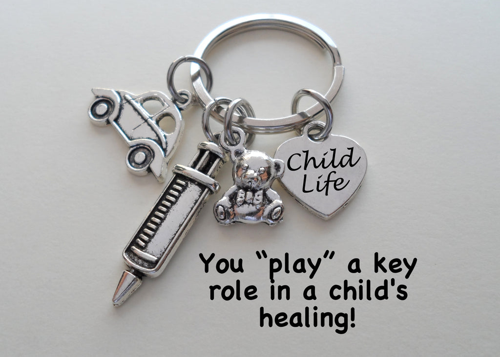 Child Life Specialist Gift Keychain, Pediatric Health Care Keychain, Toys Charms Keychain, Teacher Gift, Thank You Gift