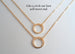 Circle Necklaces, Set of 2, Like a Circle Our Love Will Never End - Gold