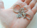 Camera Charm Keychain with Heart Charm and Swivel Clasp, Photographer Keychain
