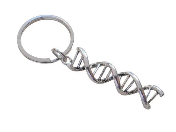 DNA Molecule Double Helix Keychain, Science Keychain