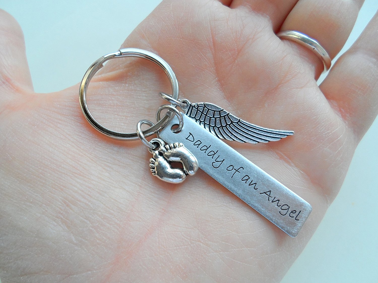 Angel keychain top