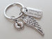 Custom Baby Memorial Charm Keychain, Infant Loss Gift, Miscarriage Stillborn, Memorial Keychain