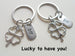 Double BFF Clover Keychains - Lucky to Have You; Best Friend Keychains