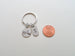Double BFF Pinky Promise Keychains; Hand Bag Charm, Promise Gift, Best Friends Keychains