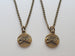 Double Bronze Pinky Promise Charm Necklace, Best Friend Necklace Set, Couples Necklace