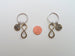 Double Bronze Pinky Promise Charm and Infinity Charm Keychains; Couple Keychains, Best Friends Keychains
