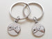 Anniversary Gift | Personalized Double Pinky Promise Charm Keychains