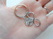 Double Pinky Promise Charm and Infinity Charm Keychains; Couple Keychains, Best Friends Keychains