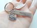 Custom Always in My Heart with Paws Charm Keychain with Wing Charm, Pet Loss Gift, With Custom Engraved Tag, Dog Memorial Keychain