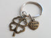 Employee Appreciation Gifts • "Thank You" Tag & Bronze Clover Keychain by JewelryEveryday w/ "Lucky to work with you!" Card