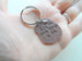 "Enjoy the little things in life" Keychain, Copper Tone Saying Charm Keychain