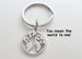 Cutout World Globe Keychain - You Mean The World To Me; Couples Keychain
