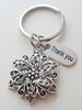 Teacher Appreciation Gifts • "Thank You" Tag & Flower Charm Keychain by JewelryEveryday w/ "Thanks for helping our school bloom!" Card