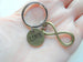 Bronze Infinity Symbol Charm With Love Disc Charm Keychain - You and Me for Infinity