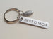 Football Coach Appreciation Gift • Engraved "Best Coach" Keychain | Jewelry Everyday