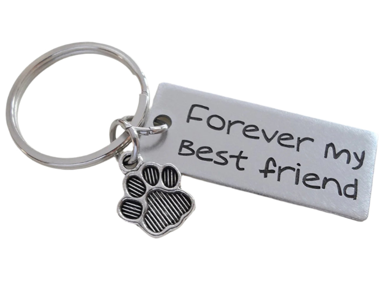 Dog memorial keychain on sale