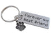 Dog Memorial Keychain • Engraved "Forever My Best Friend" w/ Cute Paw Charm | JE