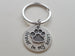 Dog Memorial Keychain • "Forever in my Heart" w/ Personalization and Cute Paw Charm | JE