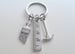 Hammer, Ruler, & Paint Brush Charm Keychain