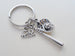 Go Team Baseball Keychain with Baseball Bat and Glove Charm - Glad to Have You on Our Team Keychain