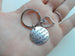 God Has You in His Hands I Have You in My Heart Saying Keychain & Heart Charm