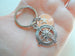 Graduate Compass Keychain, 2023 Penny & Star Charm - Good Luck as You Reach for the Stars