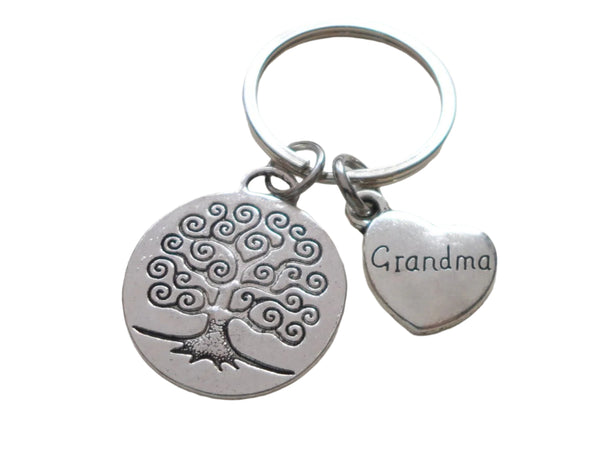 Grandma Family Tree Keychain