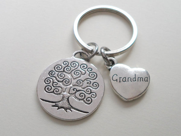 Grandma Family Tree Keychain