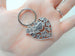 Heart & Book Charm Teacher Keychain - It Takes a Big Heart to Teach Little Minds
