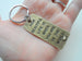 "How Beautiful Life is When You Are in the World" Bronze Saying Keychain Gift