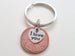 25 Year Anniversary Gift • I Love You Heart Charm Layered Over 1997 Penny Keychain by Jewelry Everyday