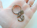 "I Love You" Heart Charm with Bronze Anchor Keychain - You're the Anchor in my Life; Couples Keychain