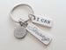 Swimmer Charm, Strong Tag, and I Can Tag Charm Keychain, Swim Keychain, Swimming Fitness Encouragement Keychain