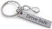 Drive Safe Engraved Steel Tag Keychain