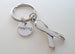 Cancer Awareness Ribbon & Healing Charm Keychain - Carry With You Hope And Strength
